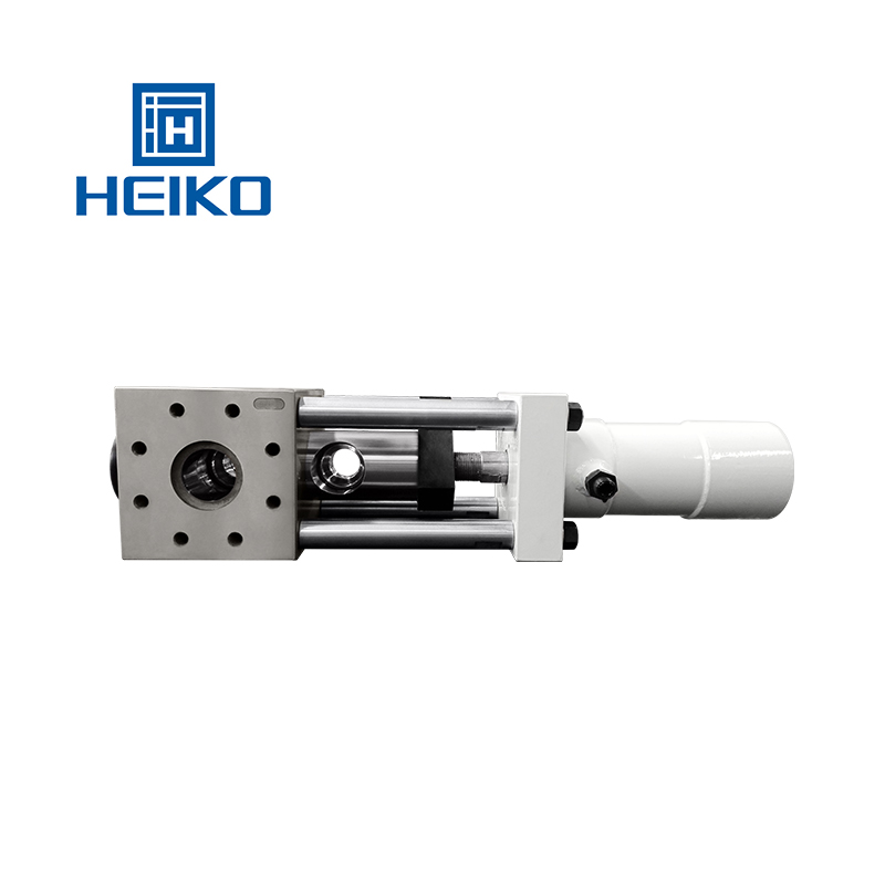 Single piston double screen cavities screen changer (round)