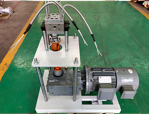 small pump melt gear pump for plastic extruder